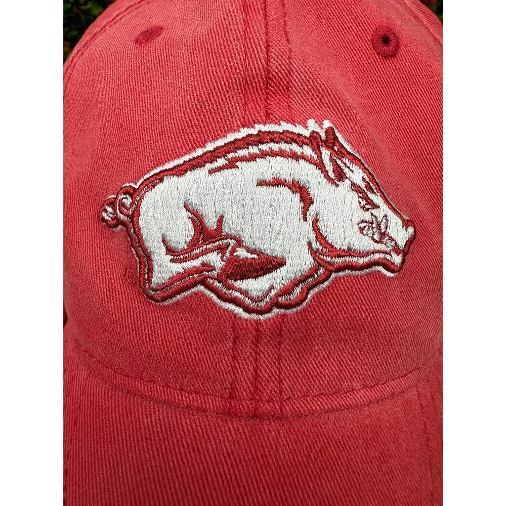 Adidas Arkansas Razorbacks Flexfit Embroidered Hat Red White‎ One Size Fits All